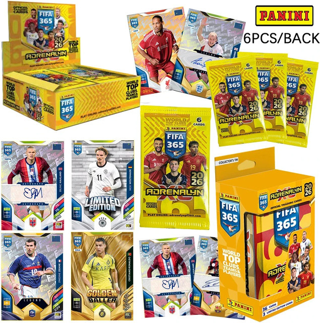 Panini FIFA 365 2026 Adrenalyn XL Metall-Box, Fußballkarten, Set / Bundle - Bild 1