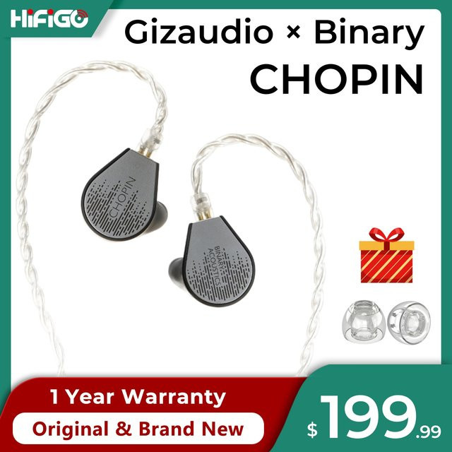 HiFiGo Binary x Gizaudio Chopin Hybrid-In-Ear-Monitore HiFi Audiophile Kopfhörer mit 1DD+3BA Treiber-Konfiguration - Bild 1