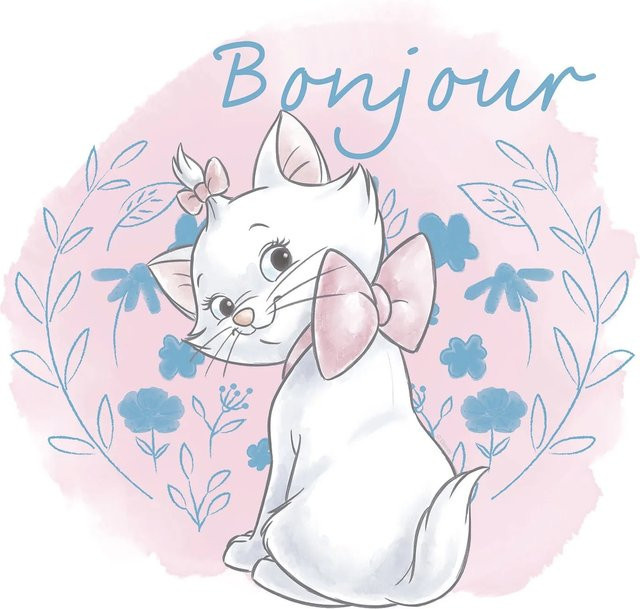 Komar Wandbild Aristocats Marie Kinderwelten, bunt, B x H: 30 x 40 cm - Bild 1