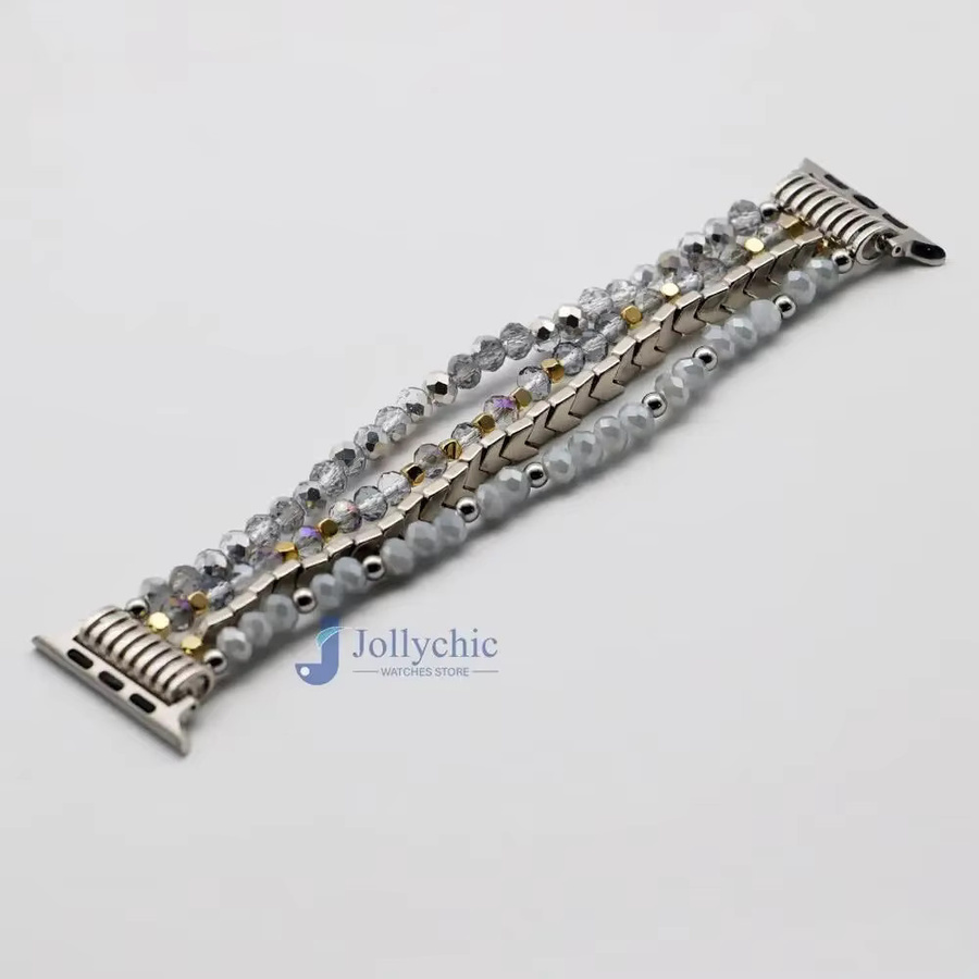 Geekthink Uhrenarmband Edelstahl, Milanaise, Silber, Damen - Bild 2