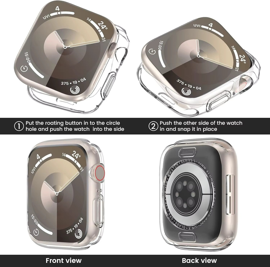 RWBANDS Abdeckung für Apple Watch, TPU, klar, Unisex - Bild 5