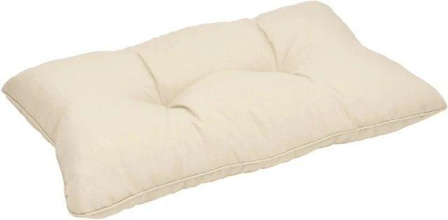 Beautissu Xluna Loungekissen Rücken in Natur/Beige, B: 60 cm, H: 40 cm, T: 12 cm - Bild 1