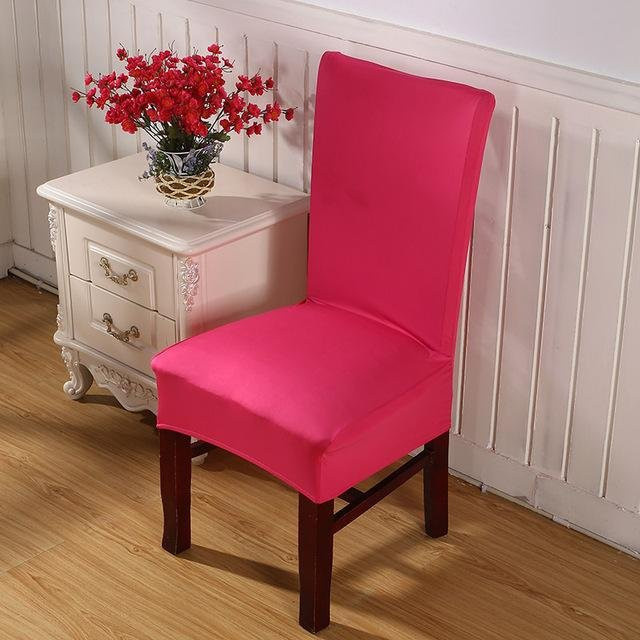 S-EMIGA Elastische Stretch-Stuhlhussen mit Blumendruck für Esszimmer und Bankett aus 100% Polyester - Bild 1