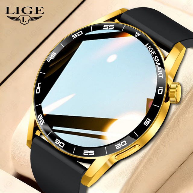 LIGE Smartwatch mit 1,38 Zoll HD-Display, Bluetooth Sprachanruf, Blutdruck- und Blutsauerstoff-Monitor, Sport- und Fitnessuhr für Männer und Frauen, Grau - Bild 1