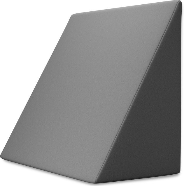 Keilkissen von eloneo für Bett und Sofa in Grau - Bild 1