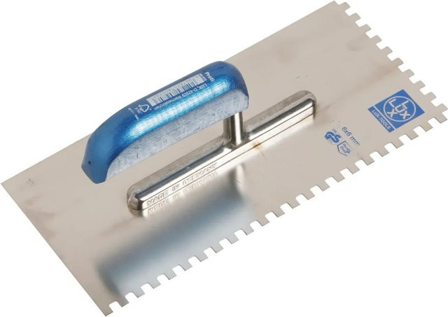 LUX-TOOLS Glättekelle aus rostfreiem Edelstahl in Silber, 6 mm x 6 mm Classic - Bild 1