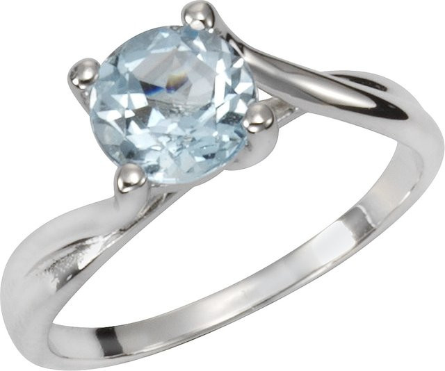 Zeeme Gemstones Ring 925 Silber, Blautopas, Damen - Bild 1