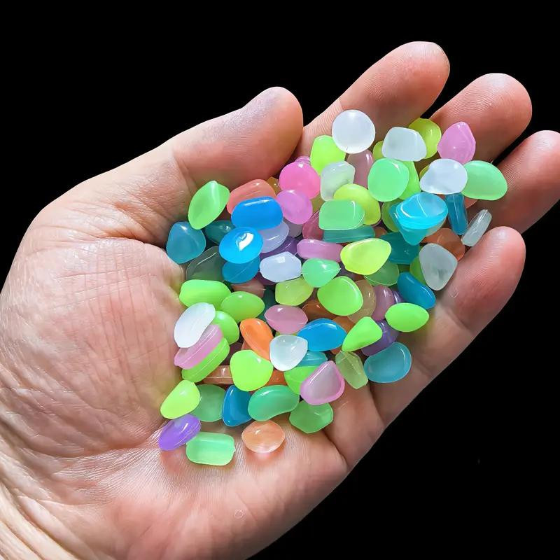 Source universe Leuchtsteine aus Harz in Bunt für Garten und Aquarium, 200 Stück - Bild 3