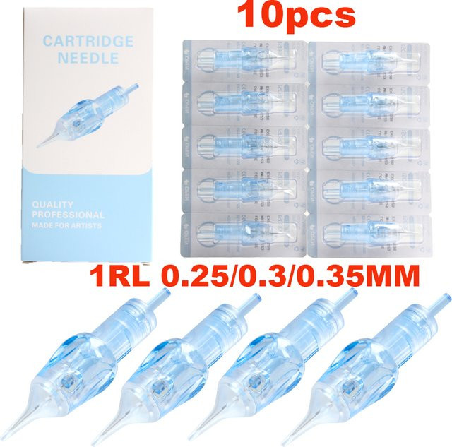cjmio Tattoo-Nadelkartuschen, runde Liner-Nadeln, Unisex - Bild 1