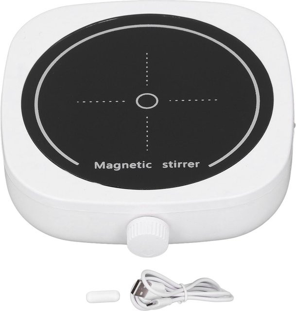 TOMTOP JMS Mini-USB Magnetrührer in Weiß für wissenschaftliche Forschung und Brauen mit 1 l Fassungsvermögen - Bild 1