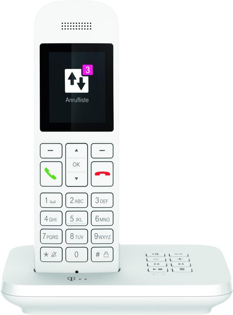 Sinus A12 Schnurloses Telefon mit Anrufbeantworter in Weiß - Bild 1