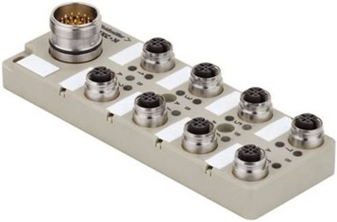 Weidmüller SAI-8-S 4P FC 1847920000 Sensor/Aktorbox passiv M12-Verteiler mit Metallgewinde in Grau - Bild 1