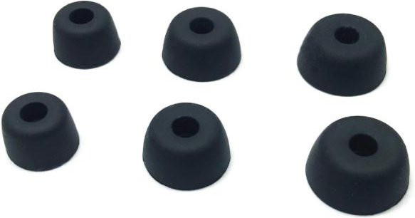 3 Paar Silikon-Ohrkappen für Jabra Elite 75t, 65t und Active Sport Evolve 65t In-Ear Kopfhörer in Schwarz und Transparent - Bild 1
