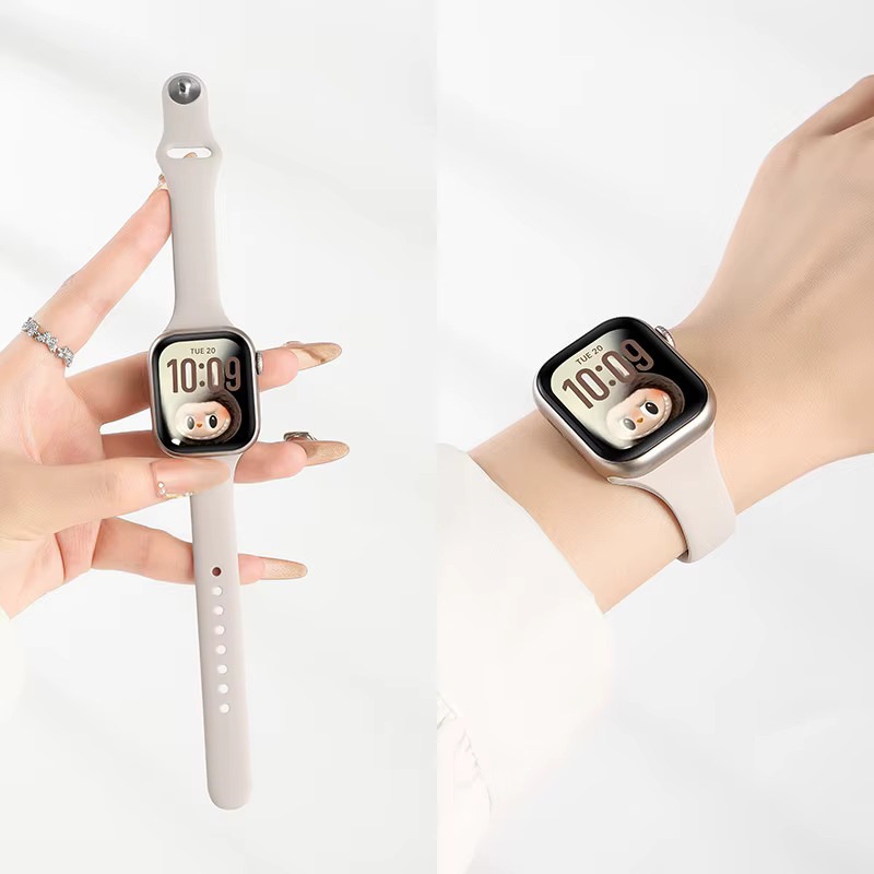 Sport-Silikonband für Apple Watch, Weiß, Unisex - Bild 3