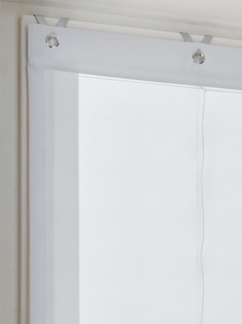 Raffrollo Heine Home in Weiß aus Microfaser, blickdicht, Breite: 140 cm, Höhe: 45 cm - Bild 1
