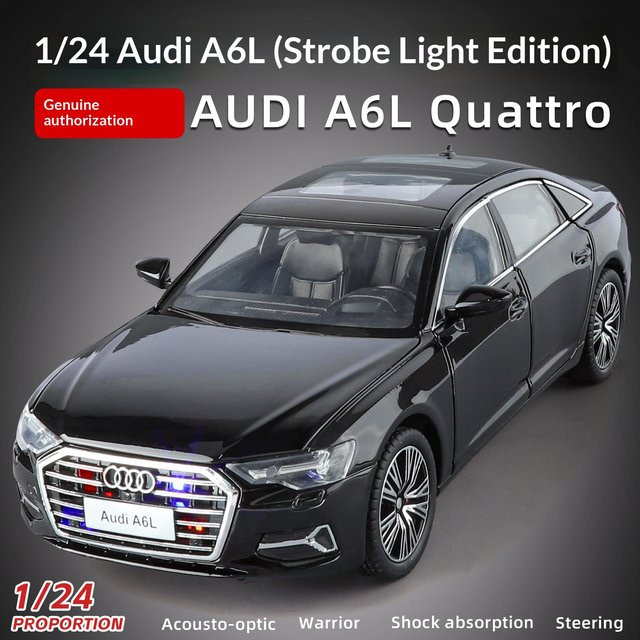 Maisto Audi A6L, Modellauto, 1:24, mit Blinklichtern - Bild 1