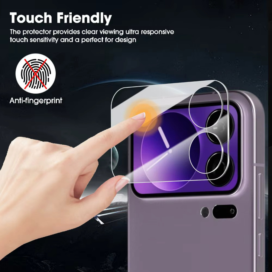 HD Anti-Kratz-Kameraschutz aus gehärtetem Glas für Xiaomi 17 Pro Max, 3D-Kameraobjektivschutz, transparent - Bild 2