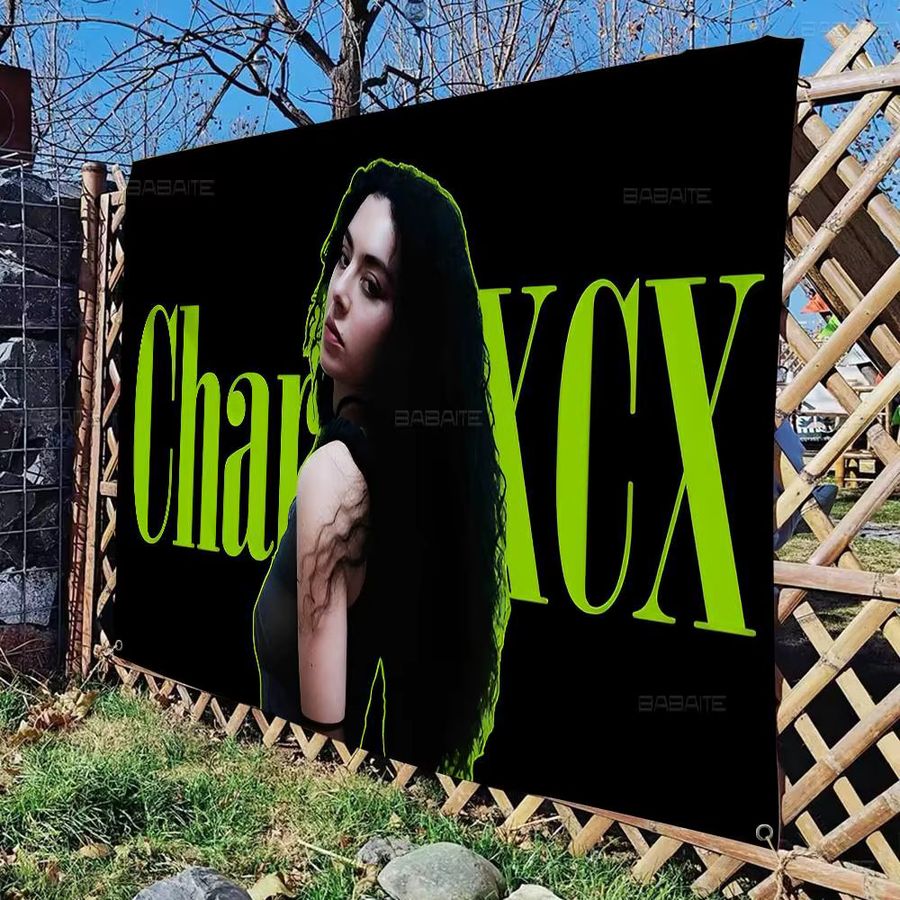 Potdemiel Charli XCX Brat DIY Wandflagge als Deko-Banner für Wohnzimmer und Wohnheim - Bild 3