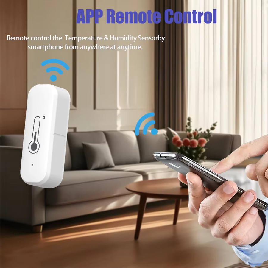 Tuya WLAN Temperatur- und Feuchtigkeitssensor in Weiß mit Smart Life App-Steuerung für dein Smart Home - Bild 3