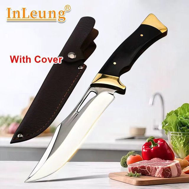 InLeung Handgeschmiedetes Ausbeinmesser als professionelles Allzweck-Küchenmesser zum Entbeinen und Schneiden von Fleisch, Fisch, Obst und Gemüse - Bild 1