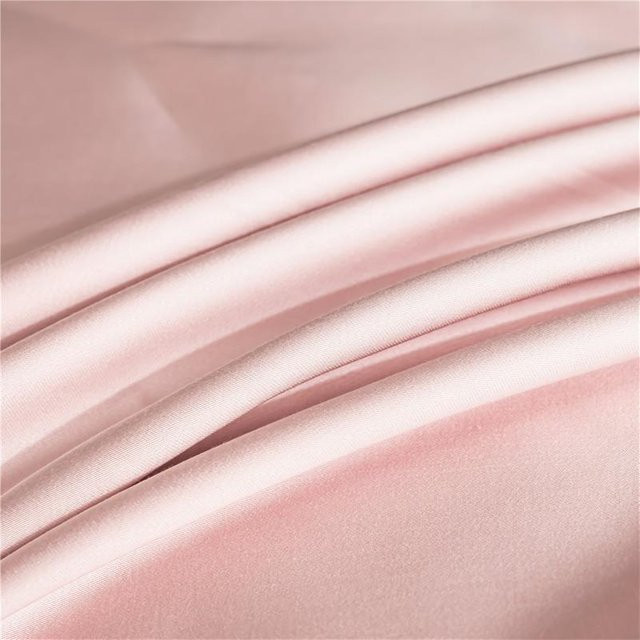 HA YU PAI Bettbezug aus natürlicher Maulbeerseide, Einfarbig, Pink, B/H: 140 x 200 cm - Bild 1