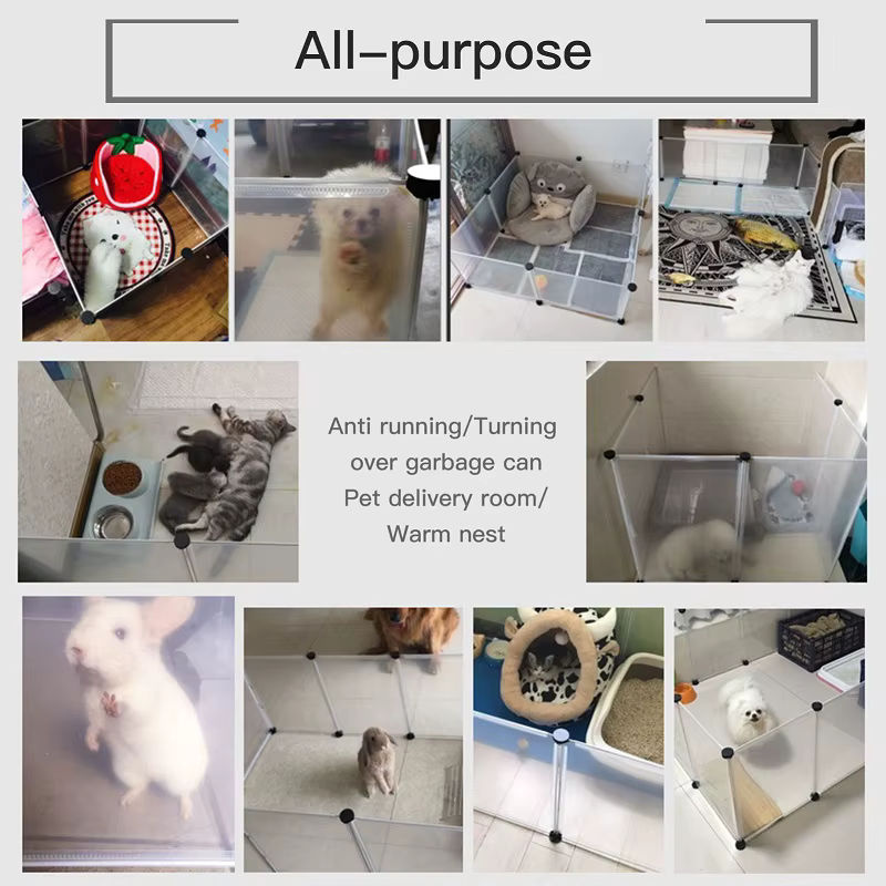 SHAOYAN Faltbarer Laufstall für kleine Haustiere als kombinierbarer Hofzaun für Hunde, Katzen, Kaninchen und Meerschweinchen - Bild 2