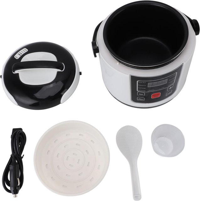 Aimo Multifunktionaler Mini-Reiskocher mit Dampfgarfunktion, 2 l, Weiß - Bild 1