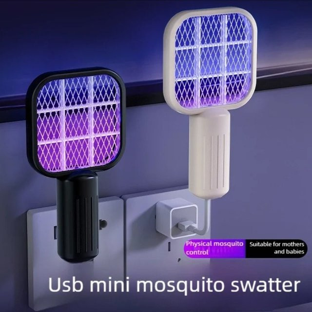 LINYILIGHT Mini-USB-UV-Mückenfalle Tragbare Mückenvernichtungslampe in Schwarz für Outdoor, Camping und Hotel - Bild 1