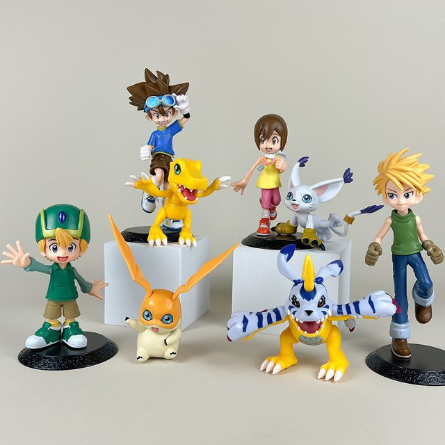 Bandai Digimon Adventure Action Modell, 8-teiliges Set, PVC - Bild 1
