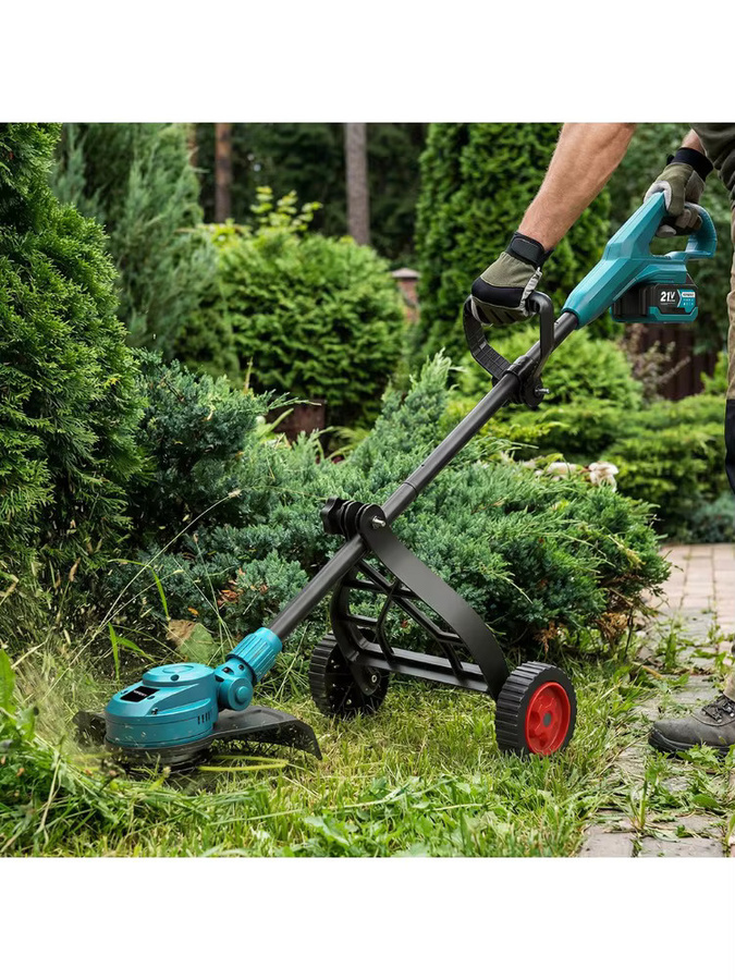YOFIDRA Bürstenloser Elektrischer Rasenmäher 10 Zoll 6000W 58000RPM Garten-Klapprasentrimmer Elektrowerkzeug für Makita 21V Akku - Bild 5
