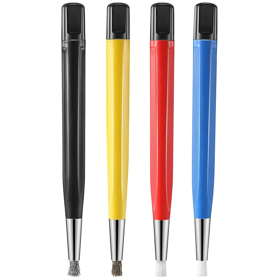4er-Set Reinigungsbürsten für Uhrenteile aus Messing, Stahl und Nylon zur Rostentfernung und Politur - Bild 6