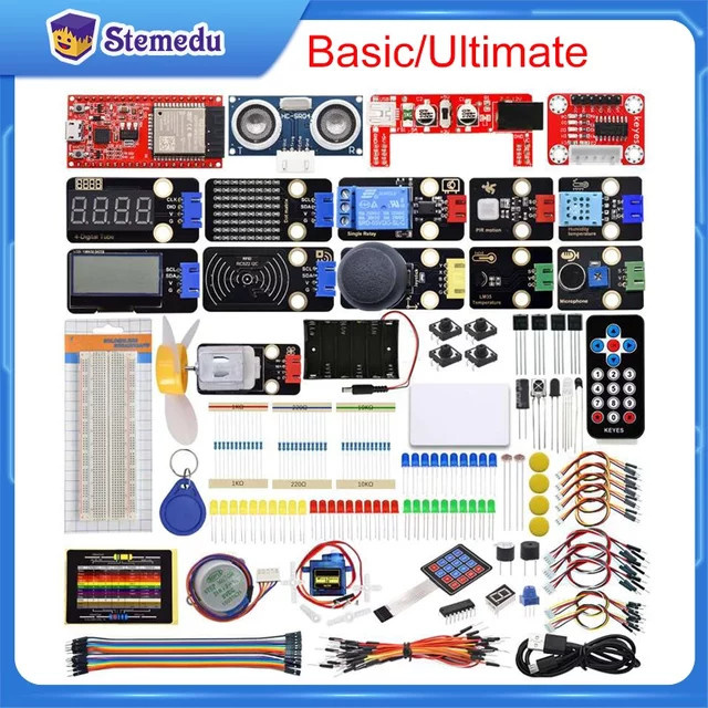 KEYESTUDIO ESP32 Ultimate Learning Kit, Elektronische Komponenten Sensoren Modul, Einsteiger - Bild 1