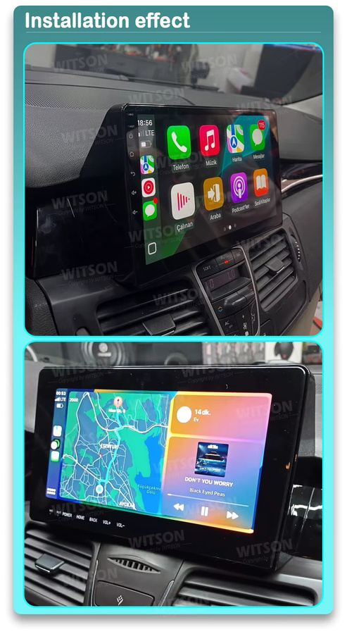 WITSON 9-Zoll Multimedia-Autoradio mit GPS und CarPlay für Renault Laguna 3 und Latitude, Schwarz - Bild 2