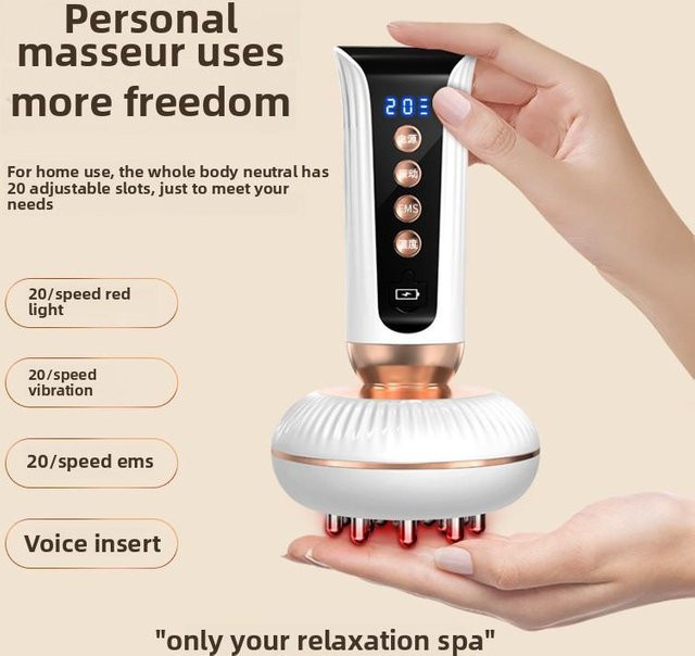 Binchi Health Technology Elektrische Massagebürste mit Rotlicht, Weiß, Unisex - Bild 1