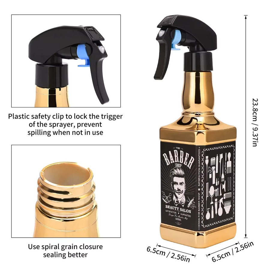 Überzug Barber Kontinuierlicher Zerstäuber Spray Flasche, 500 ml - Bild 3