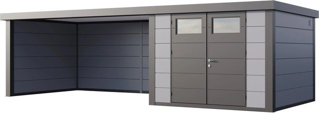 Telluria Gerätehaus Classico in Grau mit Lounge XL, B/H/T: 812 x 219 x 318 cm - Bild 1