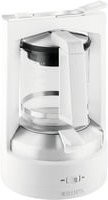 Krups Druckbrühautomat KM468210 Kaffeemaschine in Weiß mit Edelstahl-Elementen und Fassungsvermögen für 12 Tassen - Bild 1