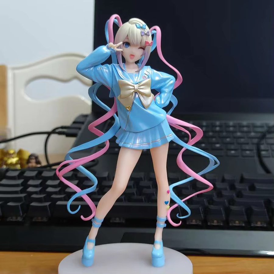 Bandai Needy Girl Overdose Anime-Figur, Actionfigur, 18cm, mit Katze - Bild 4