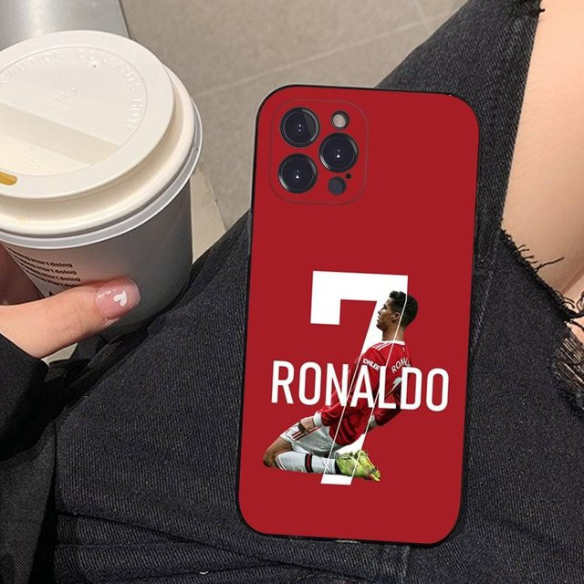 Handyhülle C-CR7 für iPhone 11 bis iPhone 17 Pro Max Plus mini aus Silikon in Schwarz - Bild 1