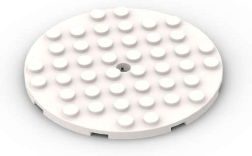 Yiran toy 74611 Rund 8x8 Mit Lochplatte Bausteine Set 1-teiliges Set - Bild 1