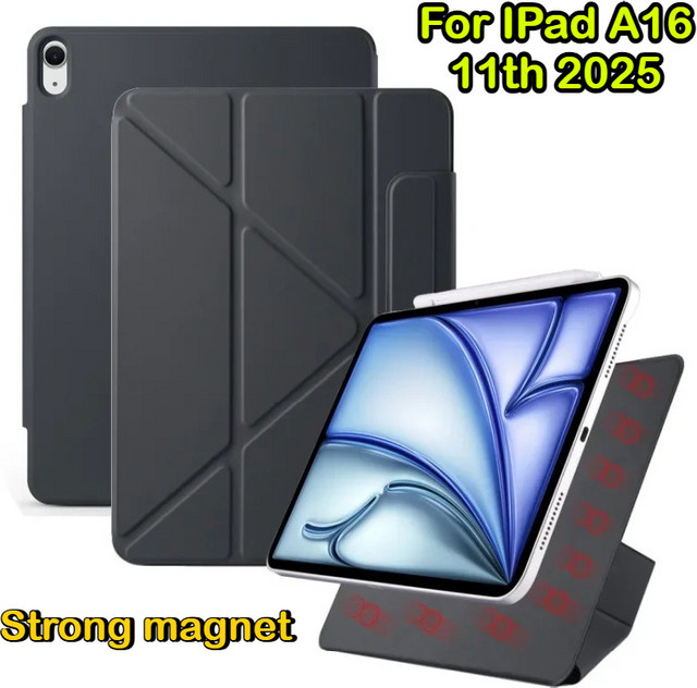 Magnetische Tablet-Hülle für Apple iPad Pro, Air und Mini in Purple, Smart Y-Folding Folio Cover - Bild 1
