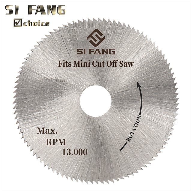 SI FANG Mini Kreissäge Klinge Trennscheibe für Holz Kunststoff und Metall, Silber, Durchmesser: 50 mm - Bild 1