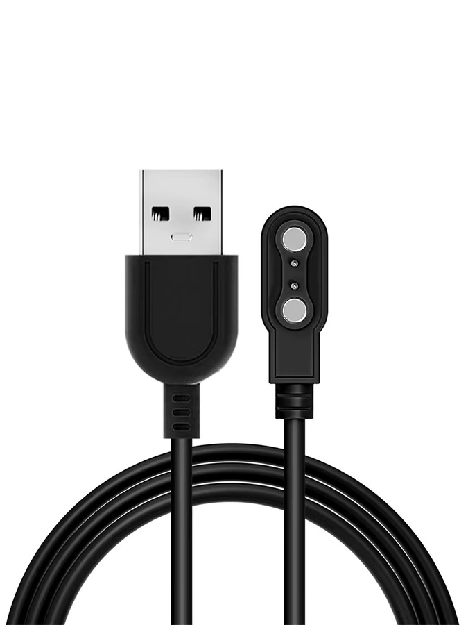 epairup Magnetisches Smartwatch-Ladegerät mit 2-poligem Kabelkontakt und 4,0 mm Abstand, USB-Ladekabel in Schwarz - Bild 5