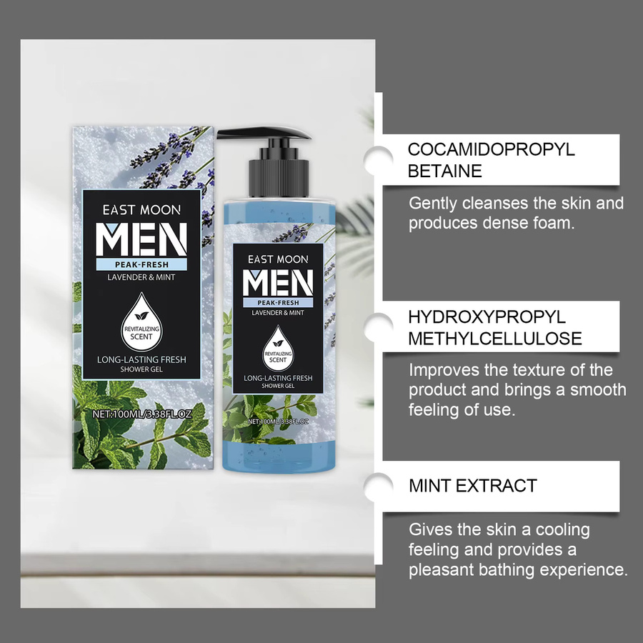 East Moon Körperwaschmittel Pfefferminze und Lavendel, 100 ml, Unisex - Bild 4
