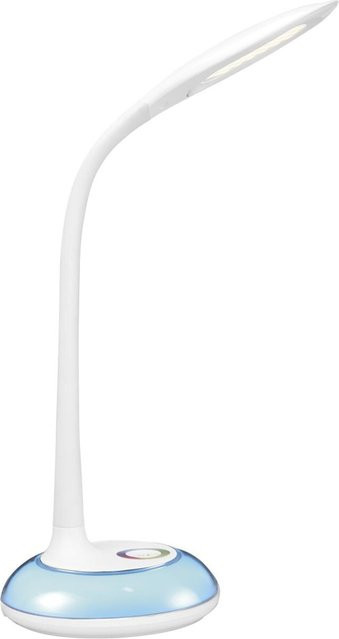 POCOline Tischleuchte Knut LED in Weiß aus Kunststoff mit USB-Anschluss und RGB-Effekt, Höhe: 36,5 cm - Bild 1