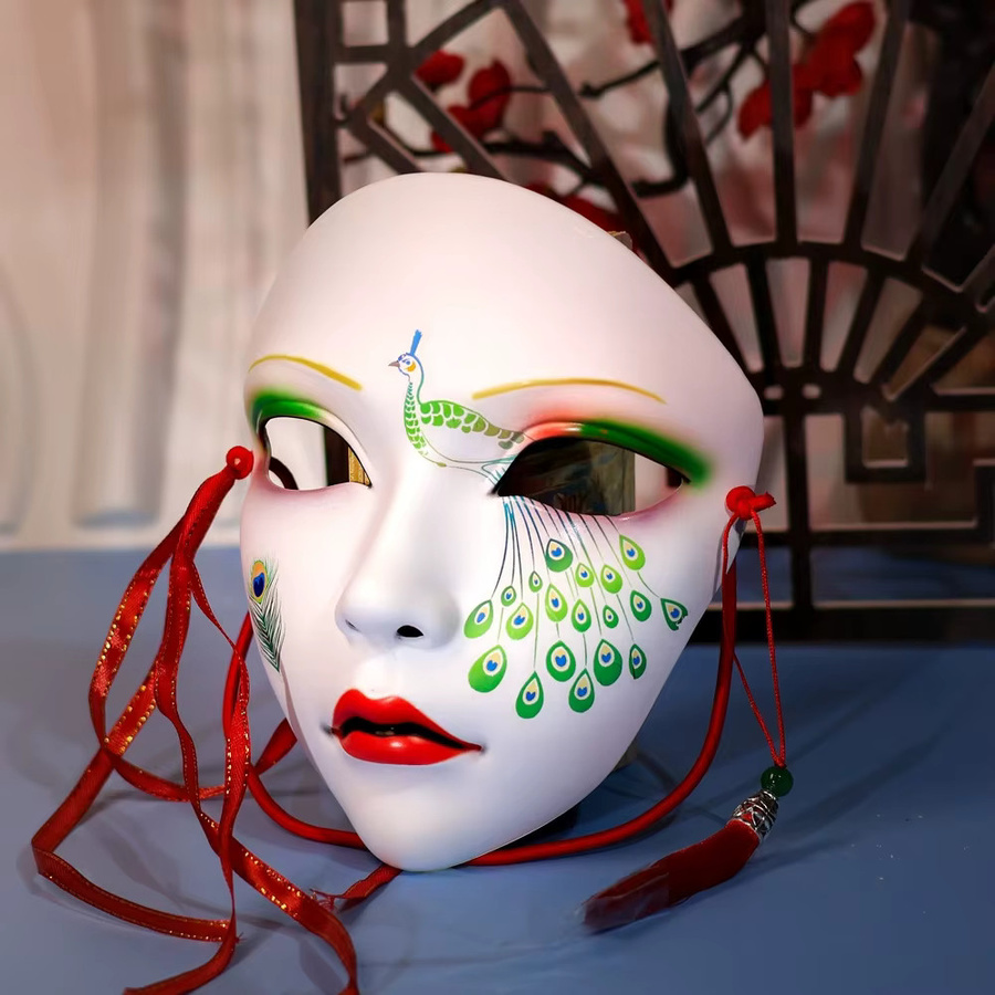Juno Vogel Rollenspiel Maske, Zubehör, Weiß - Bild 2