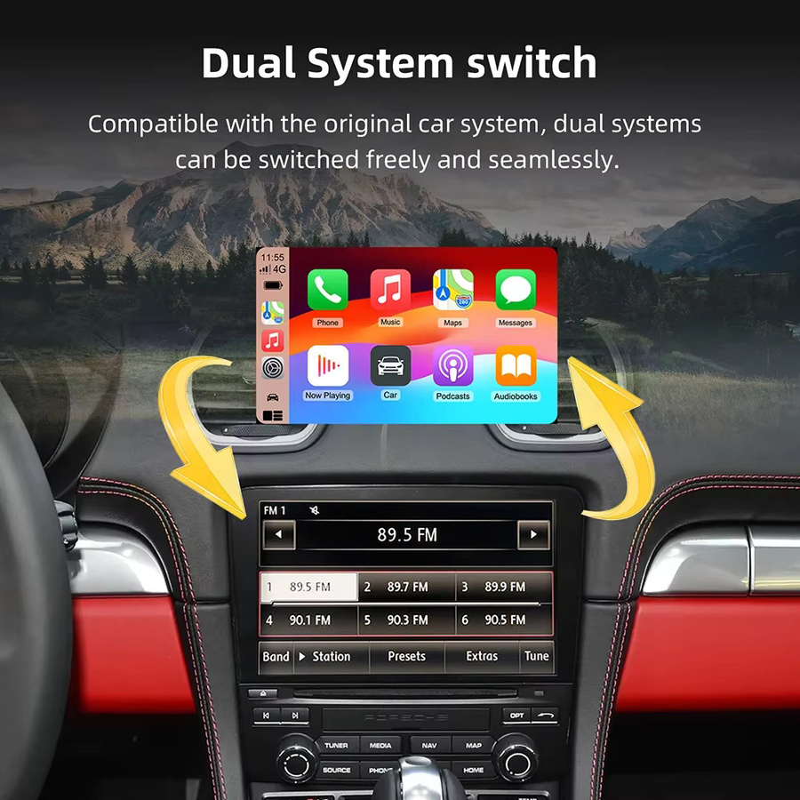 CARABC Drahtloses CarPlay und Android Auto Modul in Schwarz für Porsche PCM 3.1 und PCM 4.0 Modelle wie Panamera, Cayenne, Macan, Cayman, Boxster und 911 - Bild 3