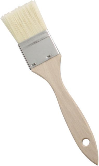 Schneider Backpinsel mit Holzstiel, weiß, Länge: 21,5 cm, Breite: 3,5 cm, Höhe: 0,5 cm - Bild 1