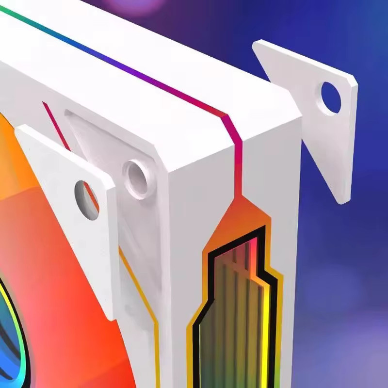 TFDP ARGB CPU-Luftkühler für Gaming-PCs mit 12 cm Lüfter in Weiß - Bild 2