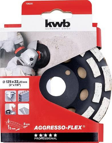 kwb Diamanttrennscheibe für Beton, Fliesen und Stein Durchmesser: 125 mm, Bohrung: 22,23 mm - Bild 2